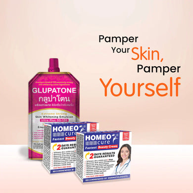 2 Homeo Cure Beauty Cream & 1 Glupatone Pack Of 3