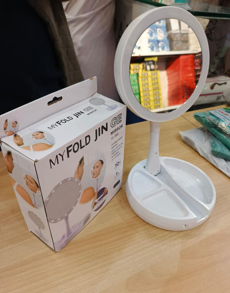 Portable Makeup Mirror Makeup Light With 10XMagnification