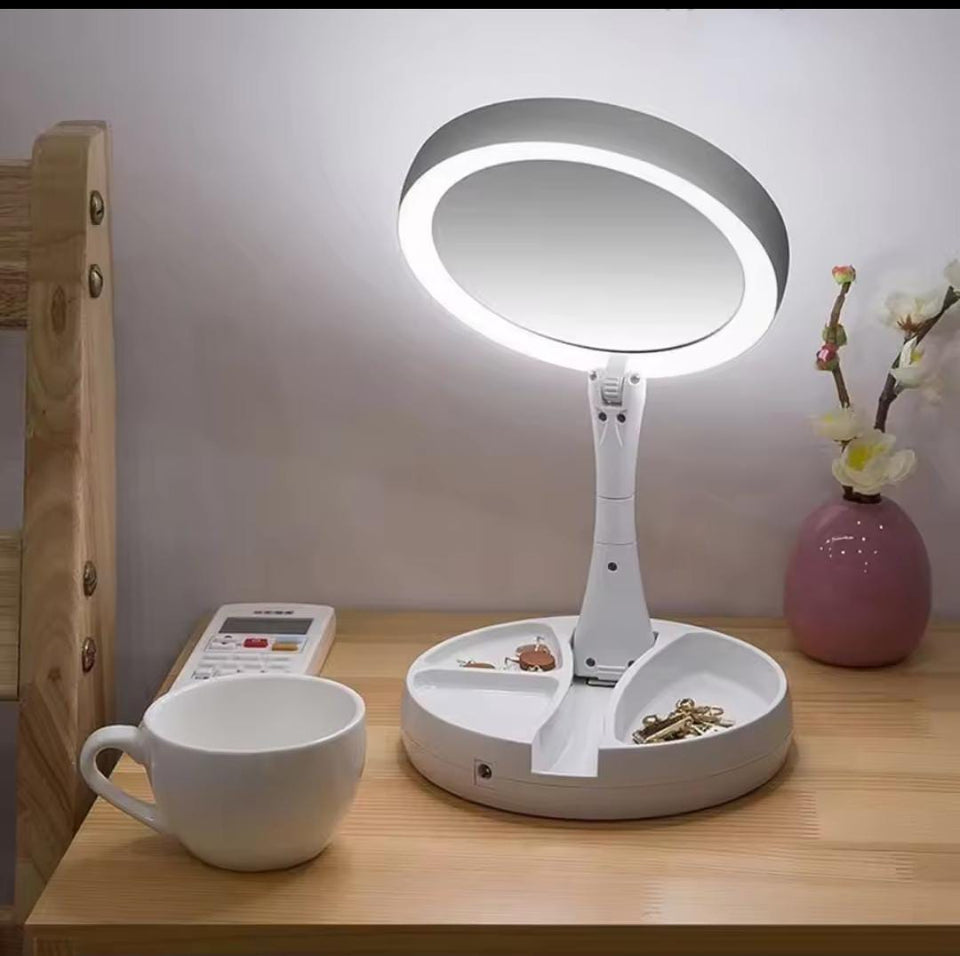 Portable Makeup Mirror Makeup Light With 10XMagnification