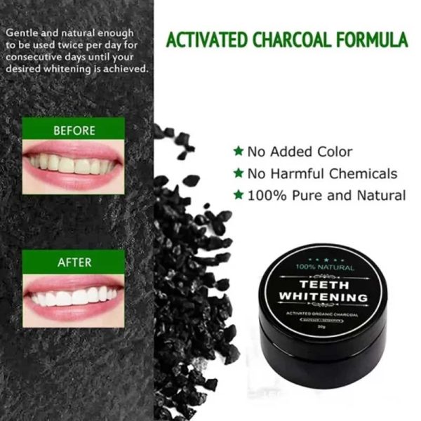 Teeth Whitening Charcoal Powder (organic) Charcoal (30g)
